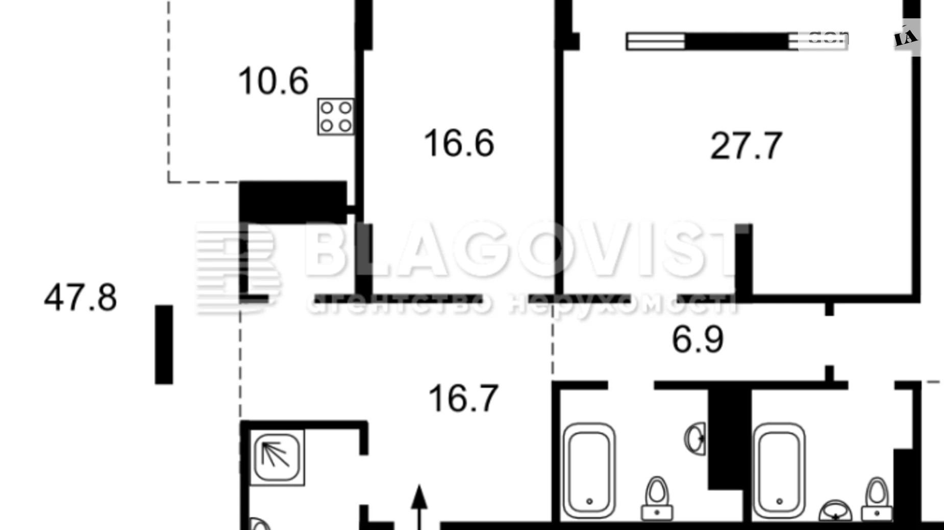 Продается 4-комнатная квартира 170 кв. м в Киеве, ул. Маккейна Джона, 7