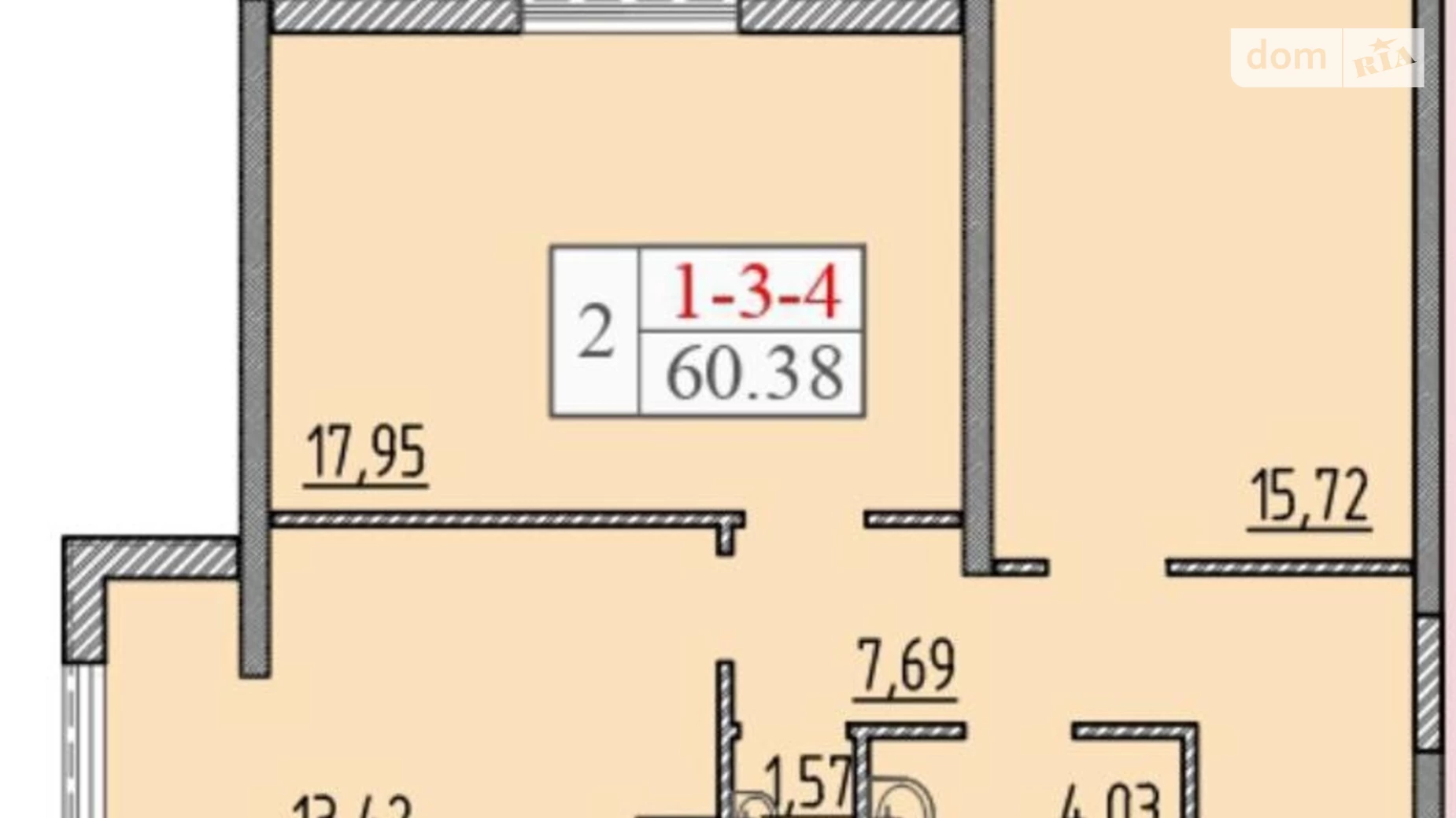 Продается 2-комнатная квартира 62 кв. м в Одессе, ул. Архитекторская, 1