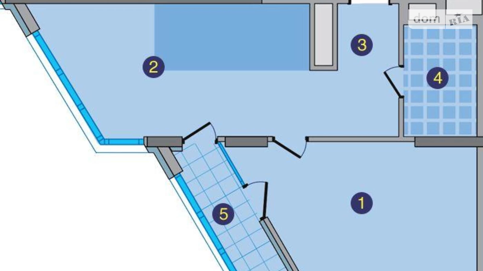 Продается 1-комнатная квартира 55 кв. м в Киеве, ул. Заречная, 2 - фото 5