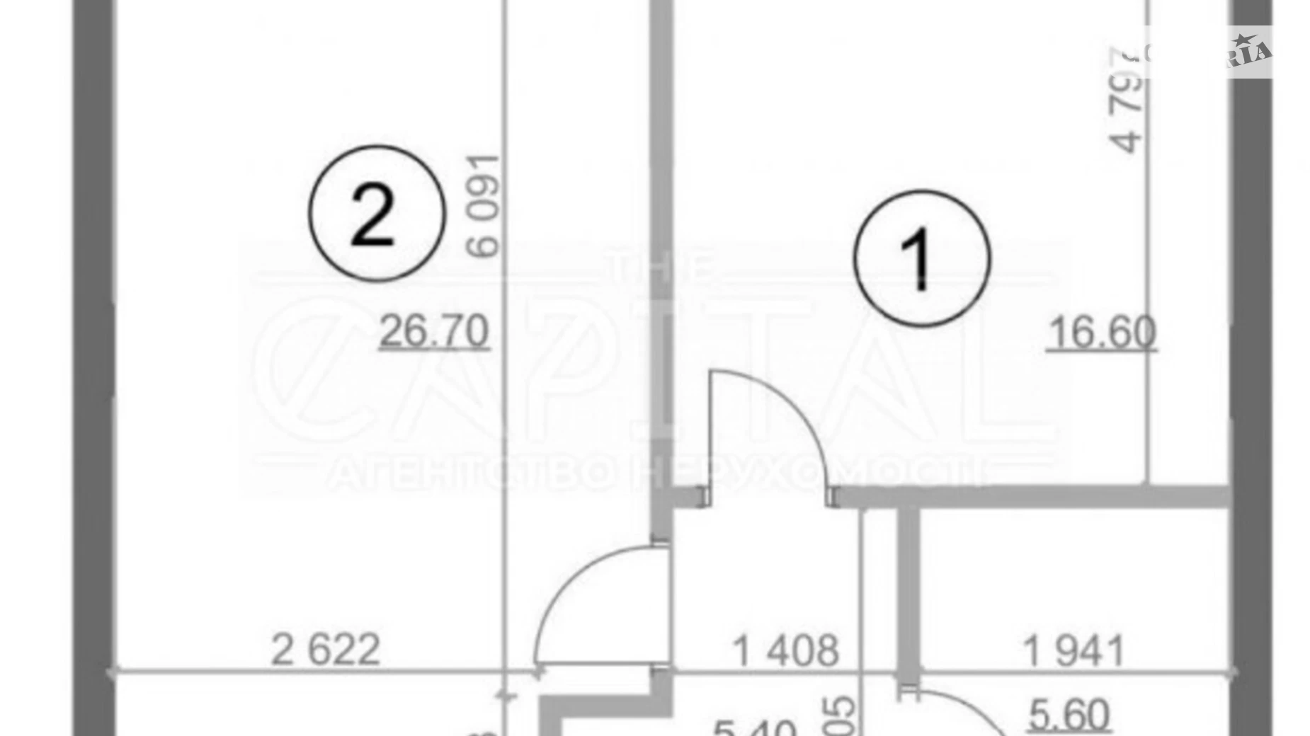 Продается 1-комнатная квартира 54.5 кв. м в Киеве, ул. Николая Пимоненко, 21