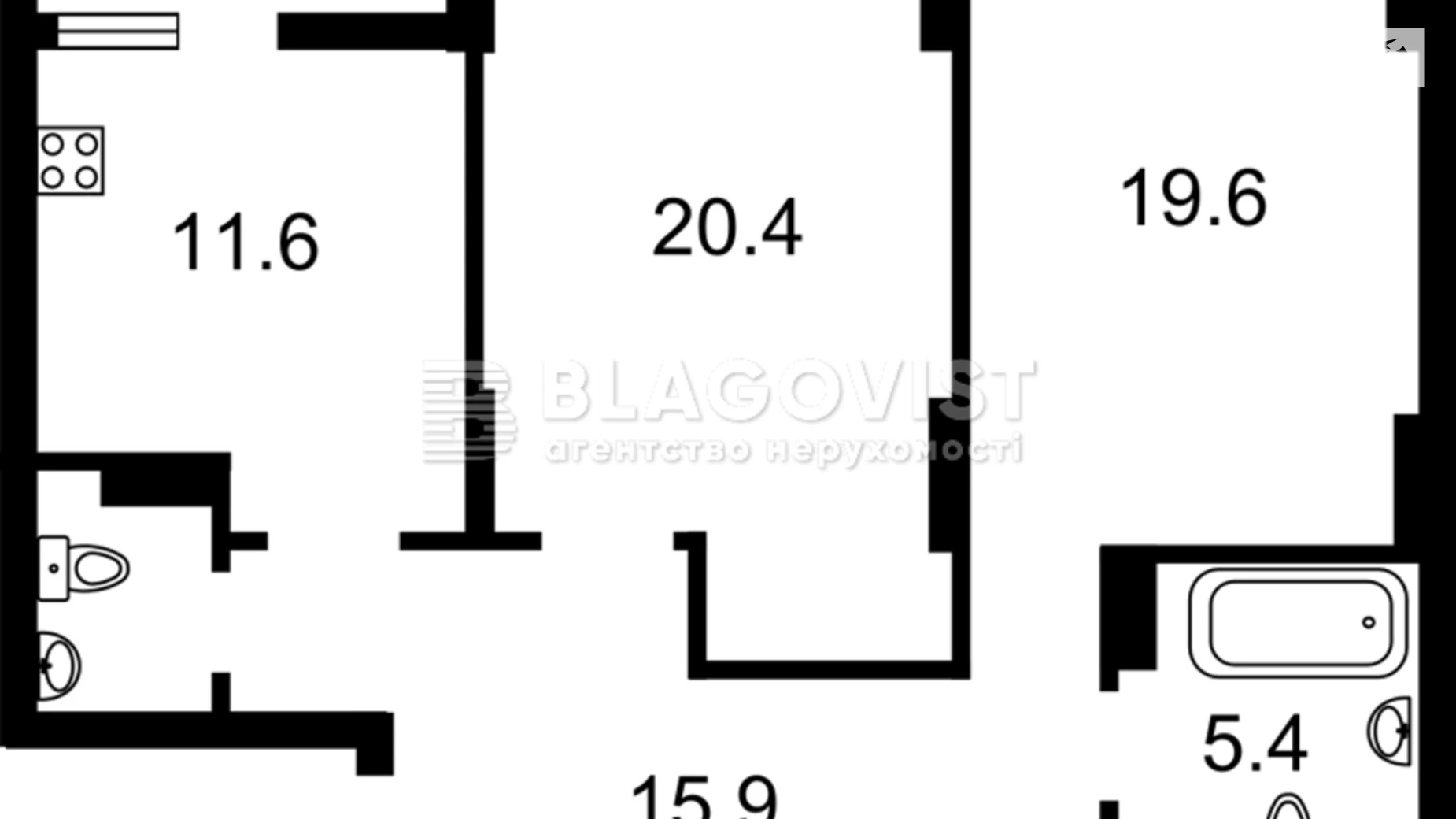 Продается 2-комнатная квартира 79 кв. м в Киеве, ул. Самойло Кошки(Маршала Конева), 10/1