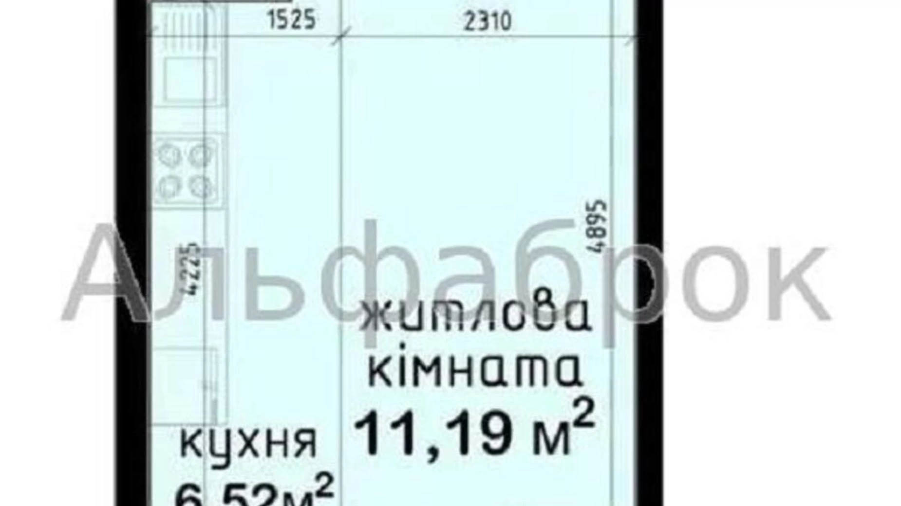 Продается 1-комнатная квартира 26 кв. м в Киеве, просп. Академика Глушкова, 42