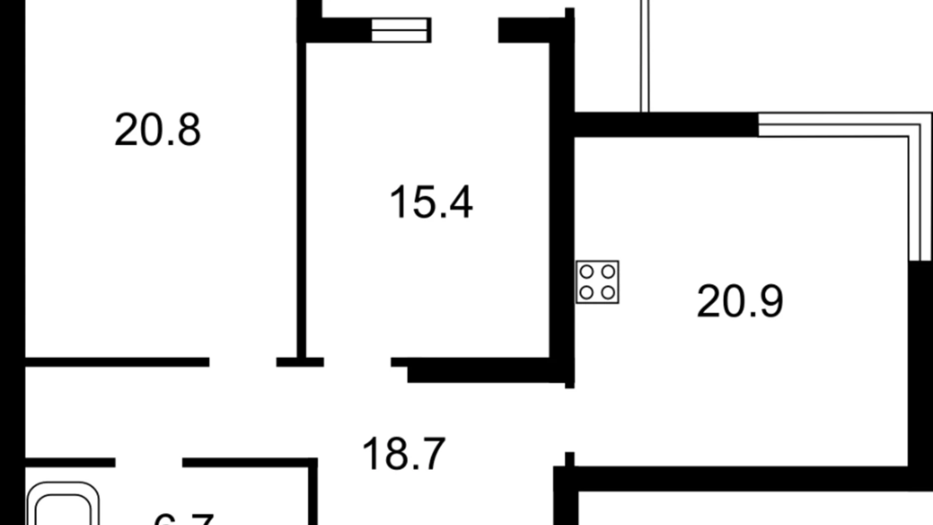 Продается 2-комнатная квартира 73 кв. м в Киеве, ул. Заречная, 2