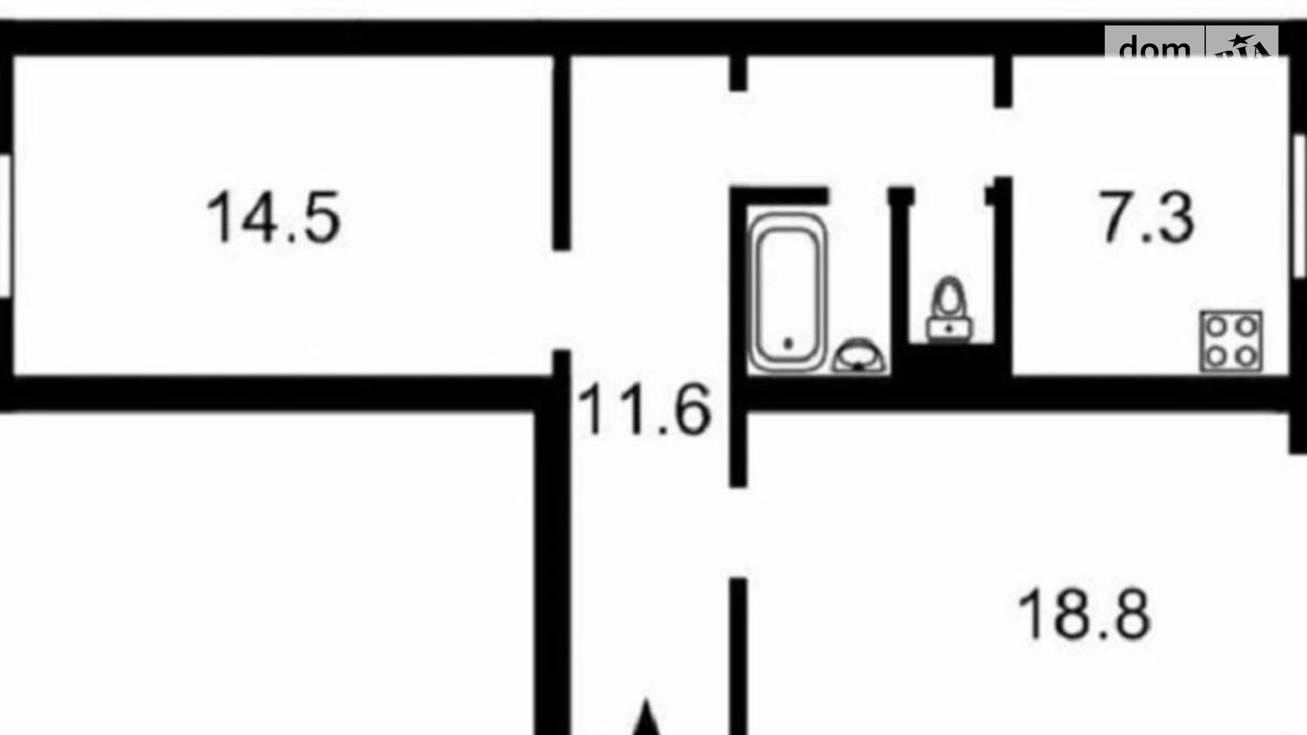 Продается 2-комнатная квартира 56 кв. м в Киеве, бул. Русановский, 5