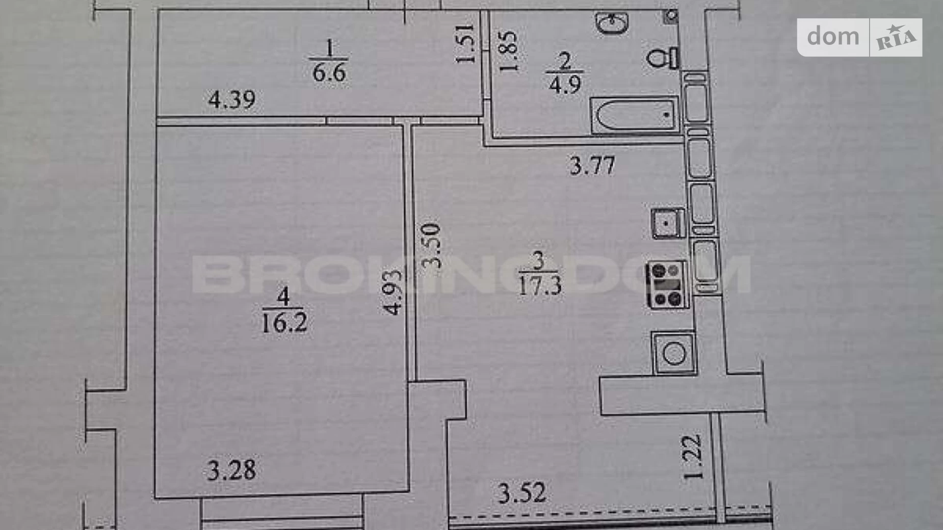 Продается 1-комнатная квартира 45 кв. м в Киеве, ул. Радистов, 34