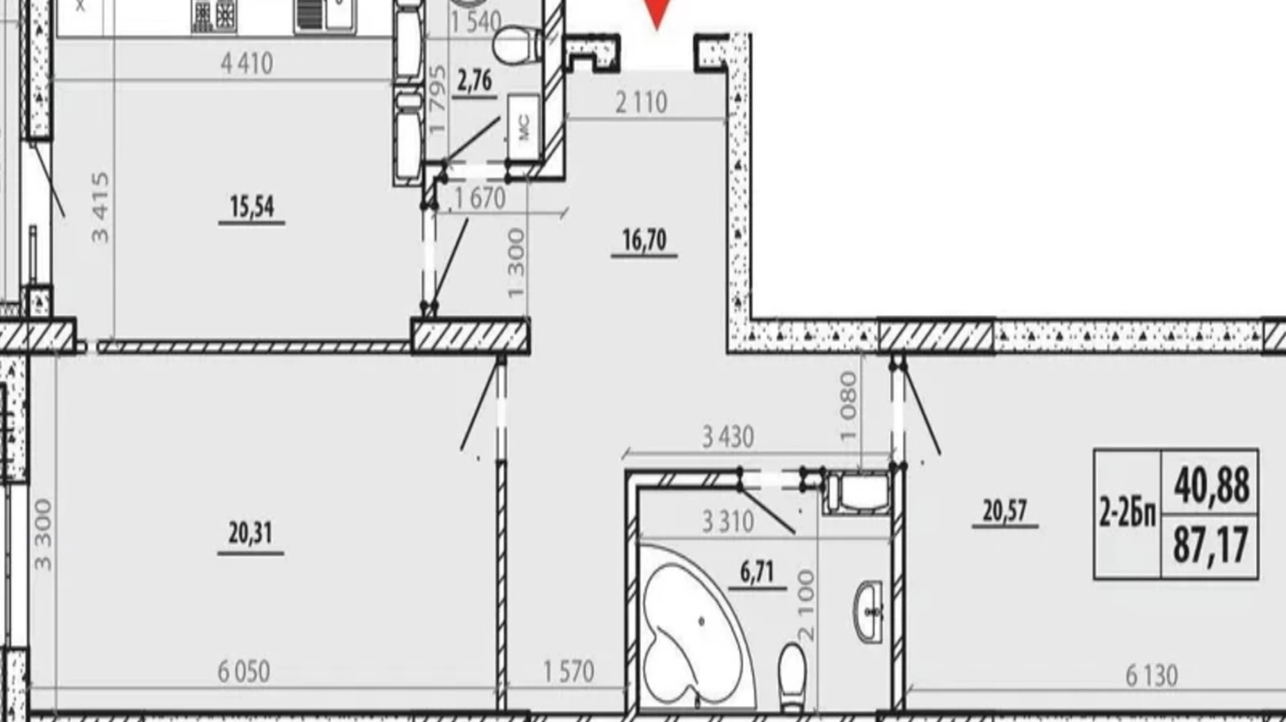 Продается 2-комнатная квартира 87.7 кв. м в Киеве, ул. Никольско-Слободская, 15 - фото 4