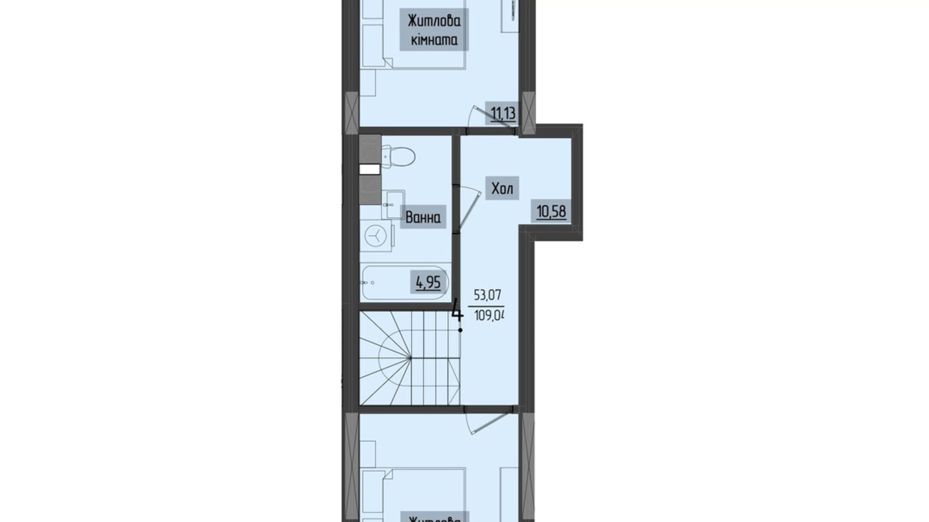 Продается 4-комнатная квартира 109.72 кв. м в Черновцах, ул. Науки, 1 - фото 2