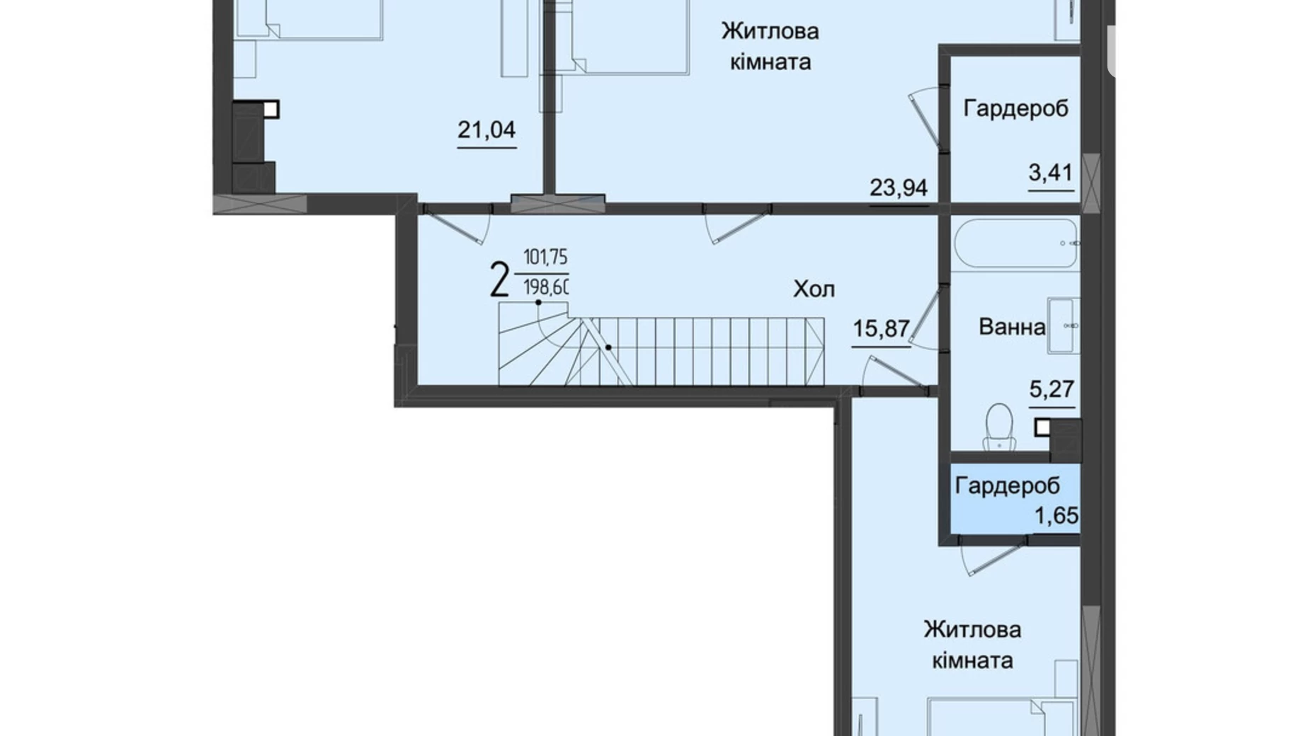 Продається 5-кімнатна квартира 200.58 кв. м у Чернівцях - фото 2