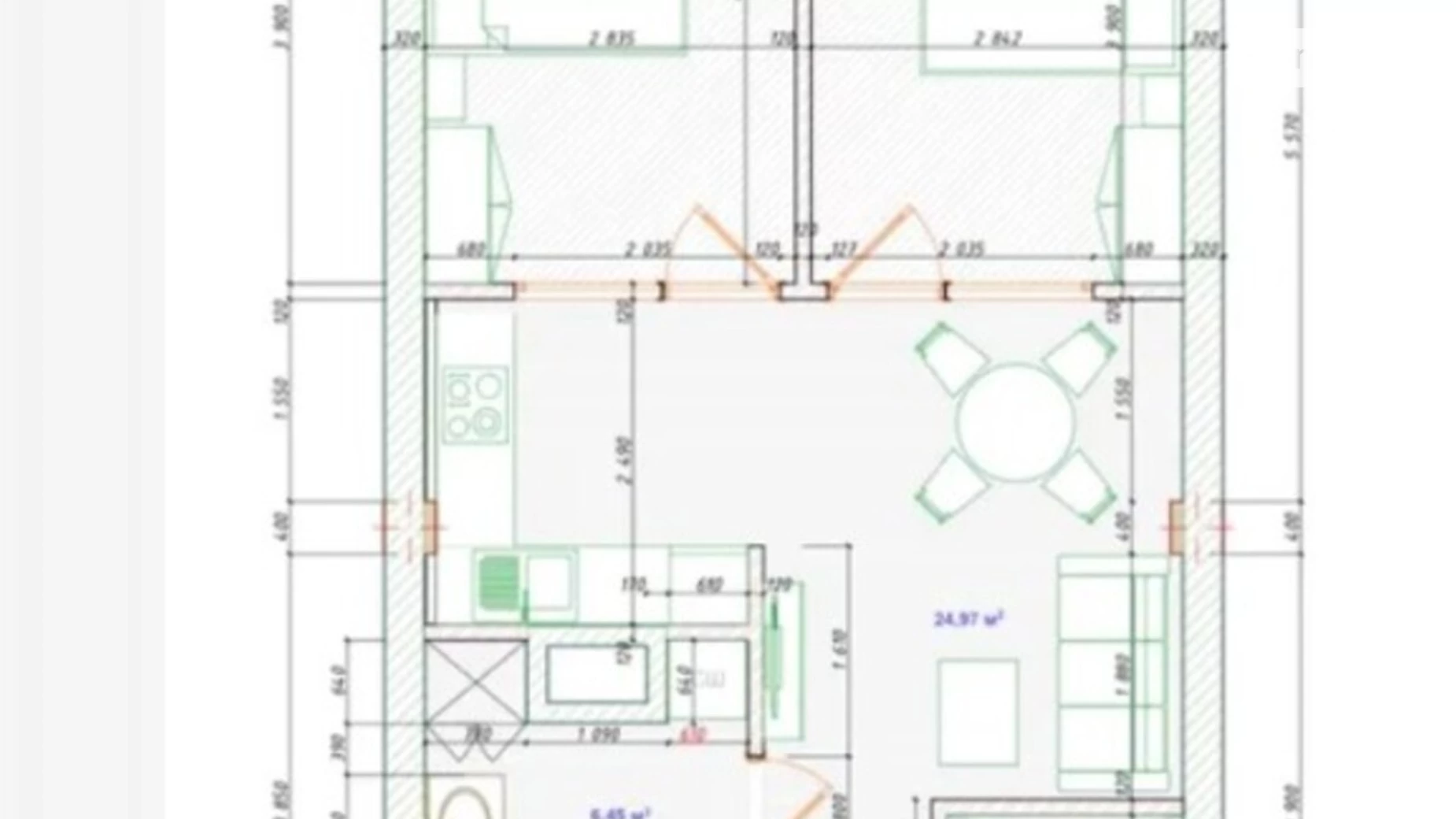 Продається 2-кімнатна квартира 60 кв. м у Одесі, вул. Макаренка, 2А