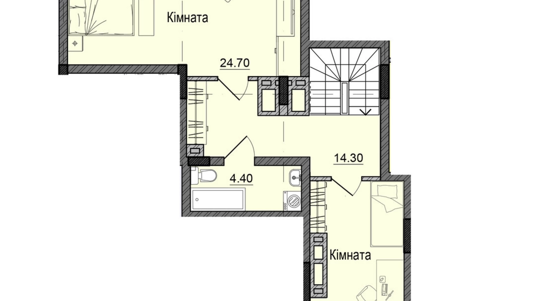 Продается 3-комнатная квартира 92.1 кв. м в Черновцах, ул. Сторожинецкая - фото 2