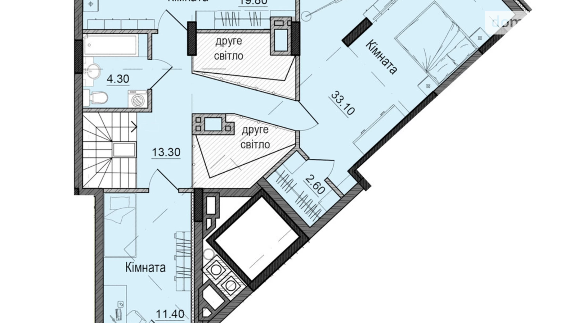 Продается 4-комнатная квартира 133.7 кв. м в Черновцах, ул. Сторожинецкая - фото 2