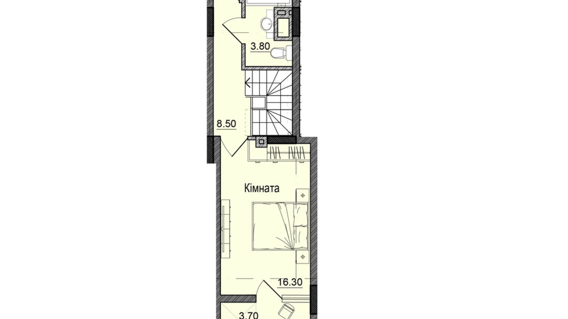 Продается 3-комнатная квартира 74 кв. м в Черновцах, ул. Сторожинецкая