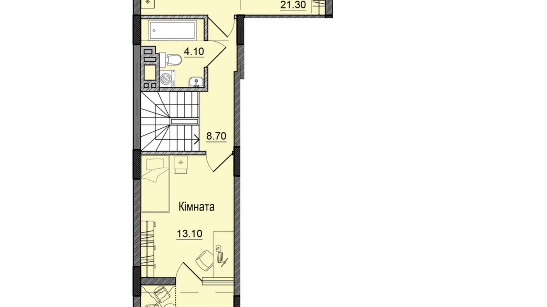 Продается 3-комнатная квартира 91.2 кв. м в Черновцах, ул. Сторожинецкая - фото 2