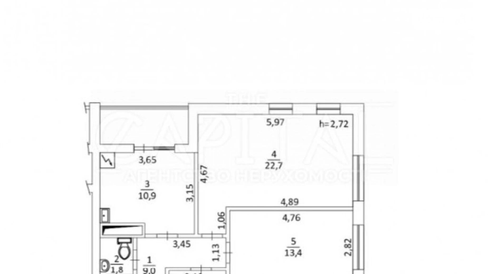 Продается 3-комнатная квартира 67 кв. м в Киеве, ул. Бережанская, 15