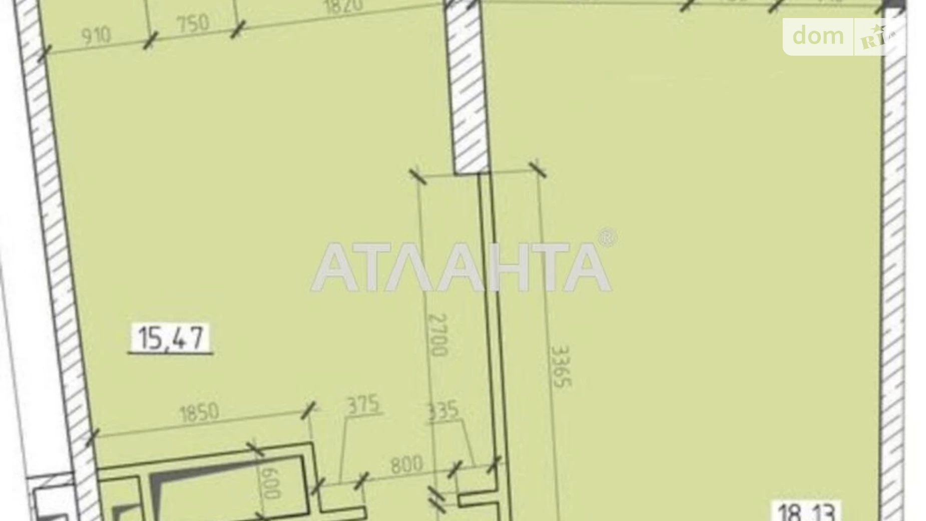 Продается 1-комнатная квартира 51.8 кв. м в Одессе, ул. Генуэзская