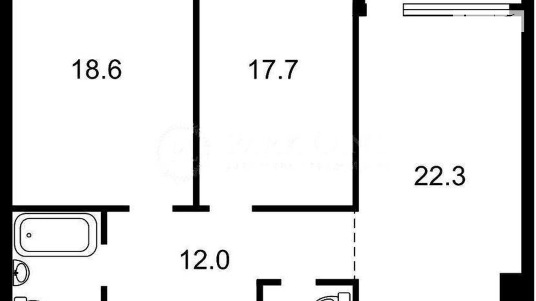 Продается 2-комнатная квартира 81 кв. м в Киеве, ул. Предславинская, 42А