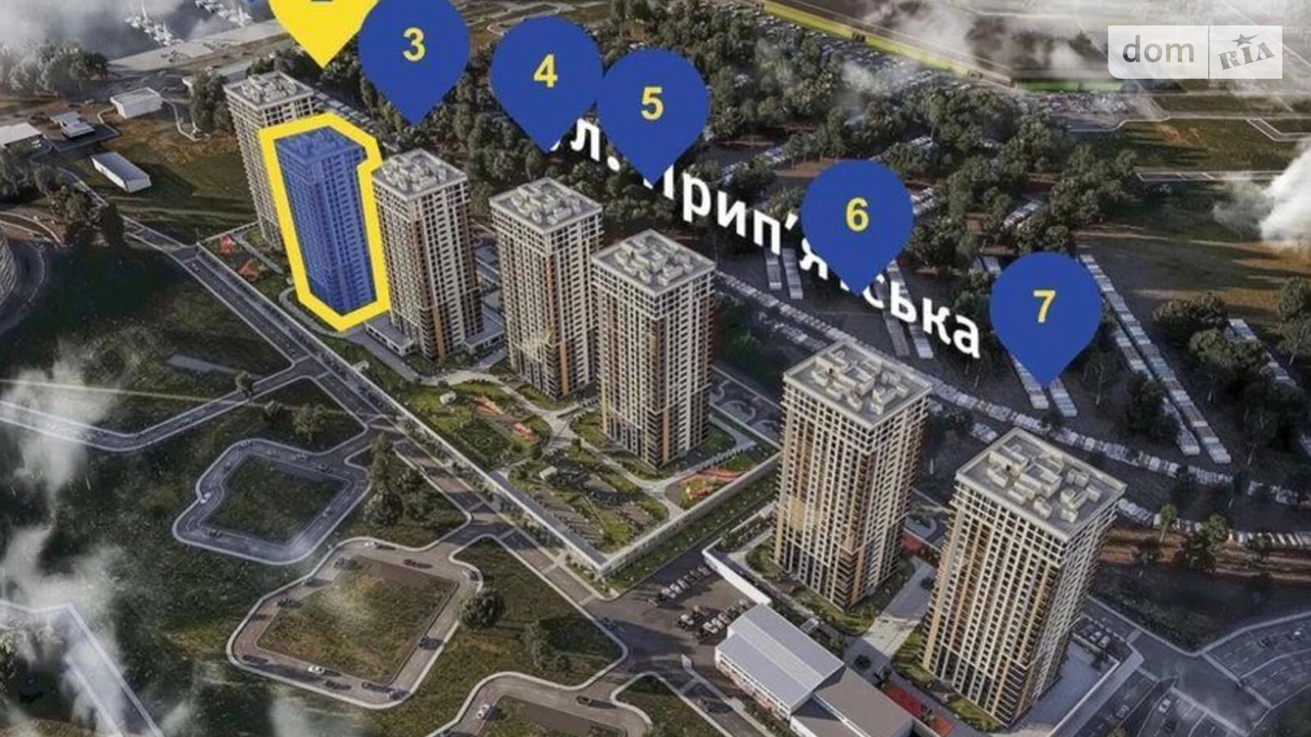 Продається 1-кімнатна квартира 44 кв. м у Києві, вул. Причальна, 11 - фото 2