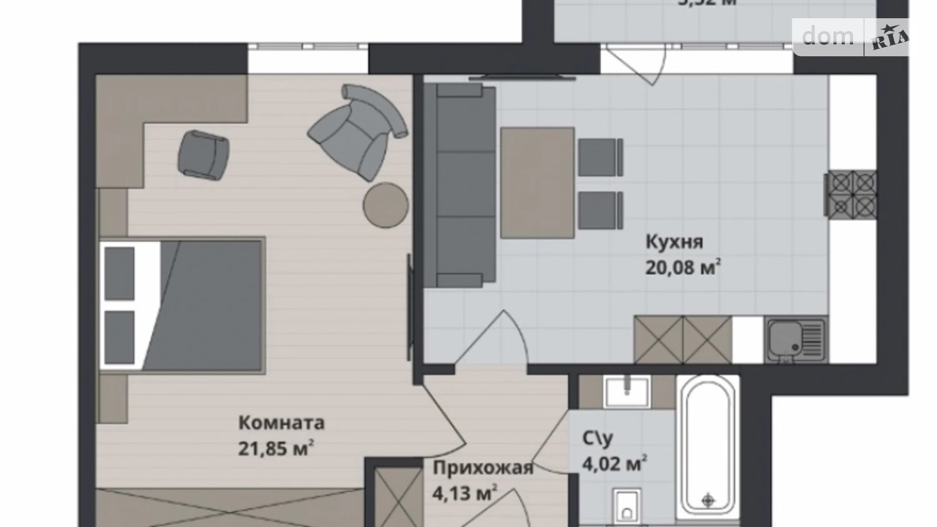 Продается 1-комнатная квартира 57 кв. м в Харькове, ул. Франковская, 10 - фото 3