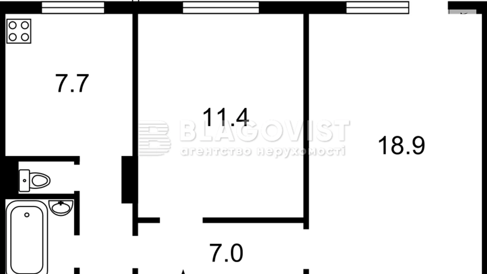 Продается 2-комнатная квартира 51 кв. м в Киеве, просп. Оболонский, 9