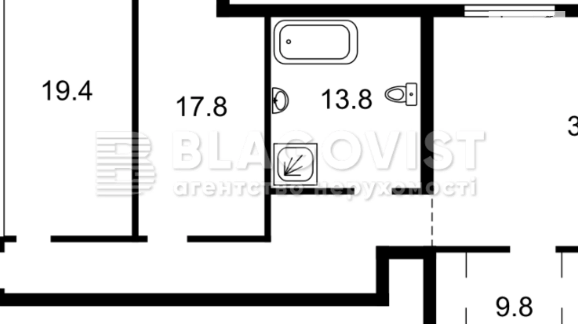 Продается 2-комнатная квартира 123 кв. м в Киеве, ул. Саперное Поле, 12 - фото 2