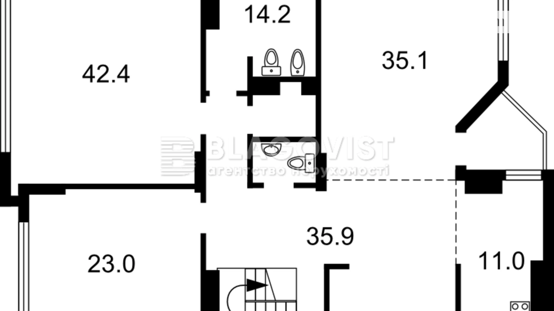 Продается 5-комнатная квартира 285 кв. м в Киеве, ул. Назаровская, 23А - фото 4