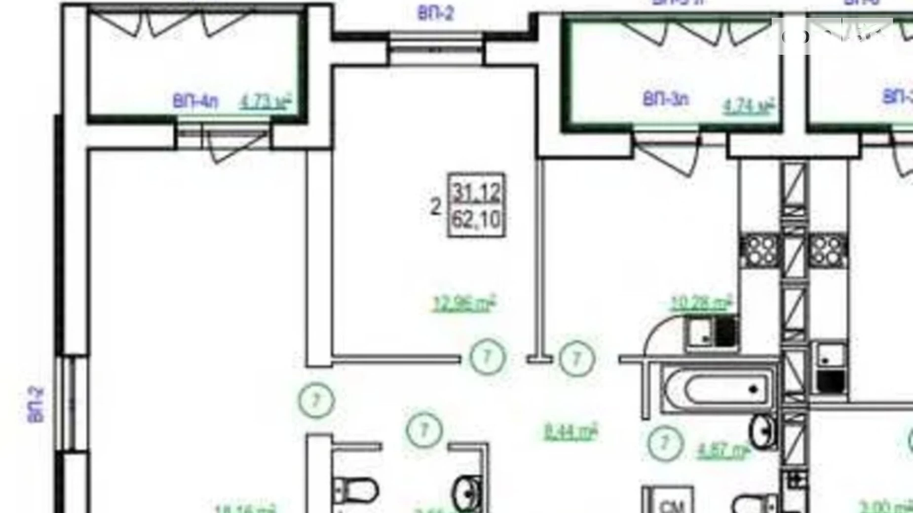 Продається 2-кімнатна квартира 68 кв. м у Харкові, вул. Полтавський Шлях, 186 - фото 3