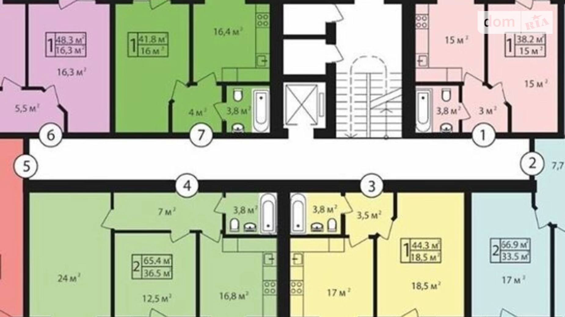 Продается 1-комнатная квартира 38 кв. м в Хмельницком, ул. Проскуровского Подполья