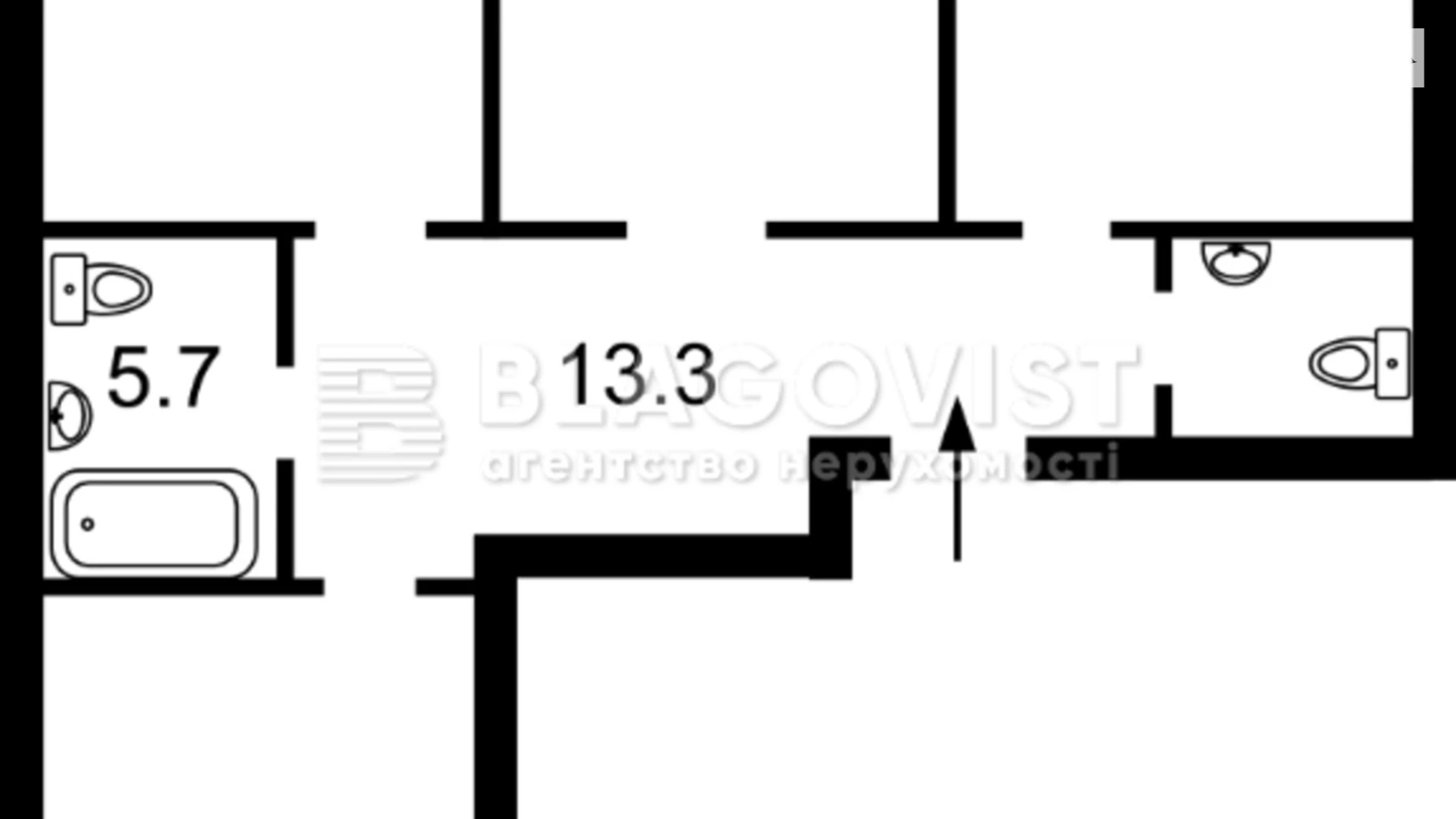 Продается 3-комнатная квартира 90 кв. м в Киеве, ул. Ревуцкого, 40