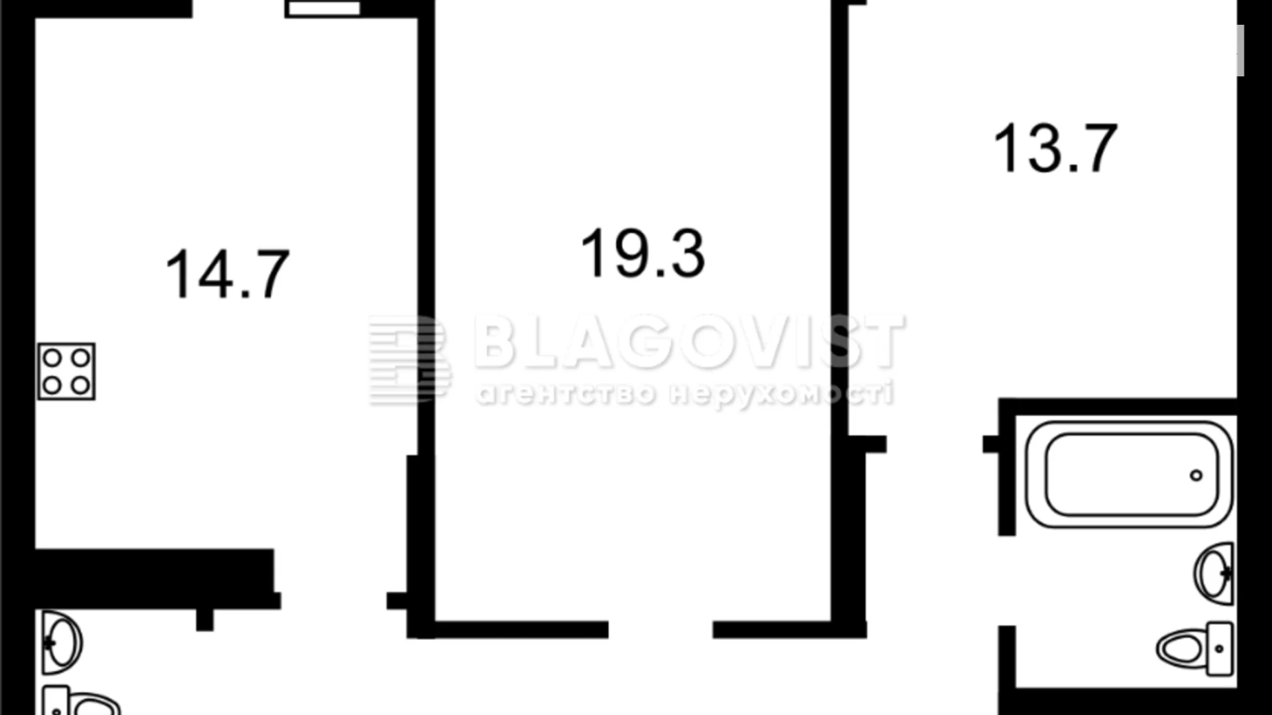 Продается 2-комнатная квартира 72 кв. м в Киеве, ул. Никольско-Слободская, 10 - фото 2