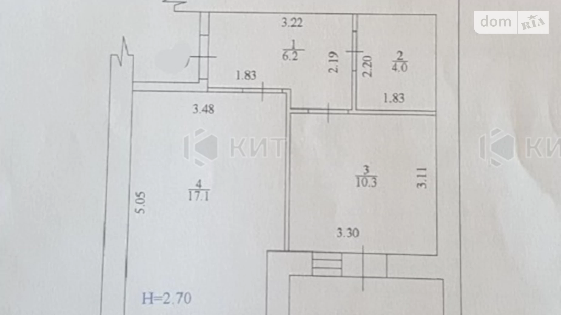 Продається 1-кімнатна квартира 40 кв. м у Харкові, вул. Дача 55, 11