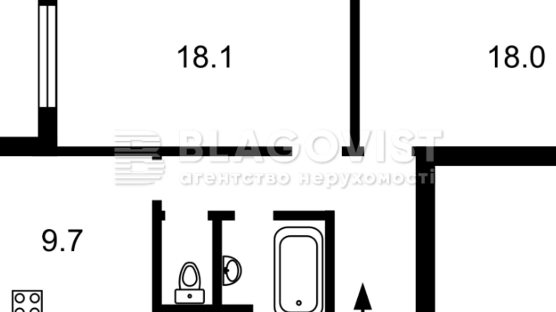 Продается 2-комнатная квартира 62 кв. м в Киеве, ул. Сергeя Данченко, 32Б