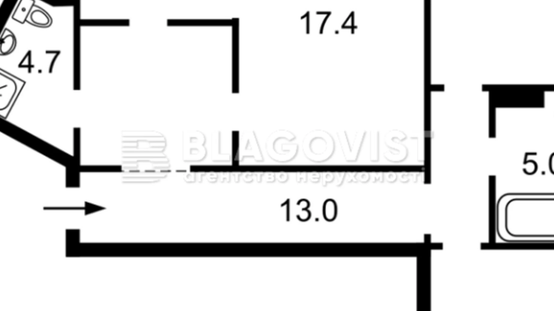 Продается 3-комнатная квартира 96 кв. м в Киеве, ул. Урловская, 19