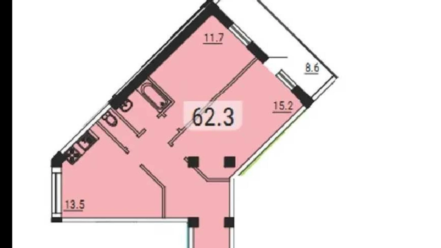 Продается 2-комнатная квартира 62 кв. м в Одессе, ул. Маршала Малиновского, 18