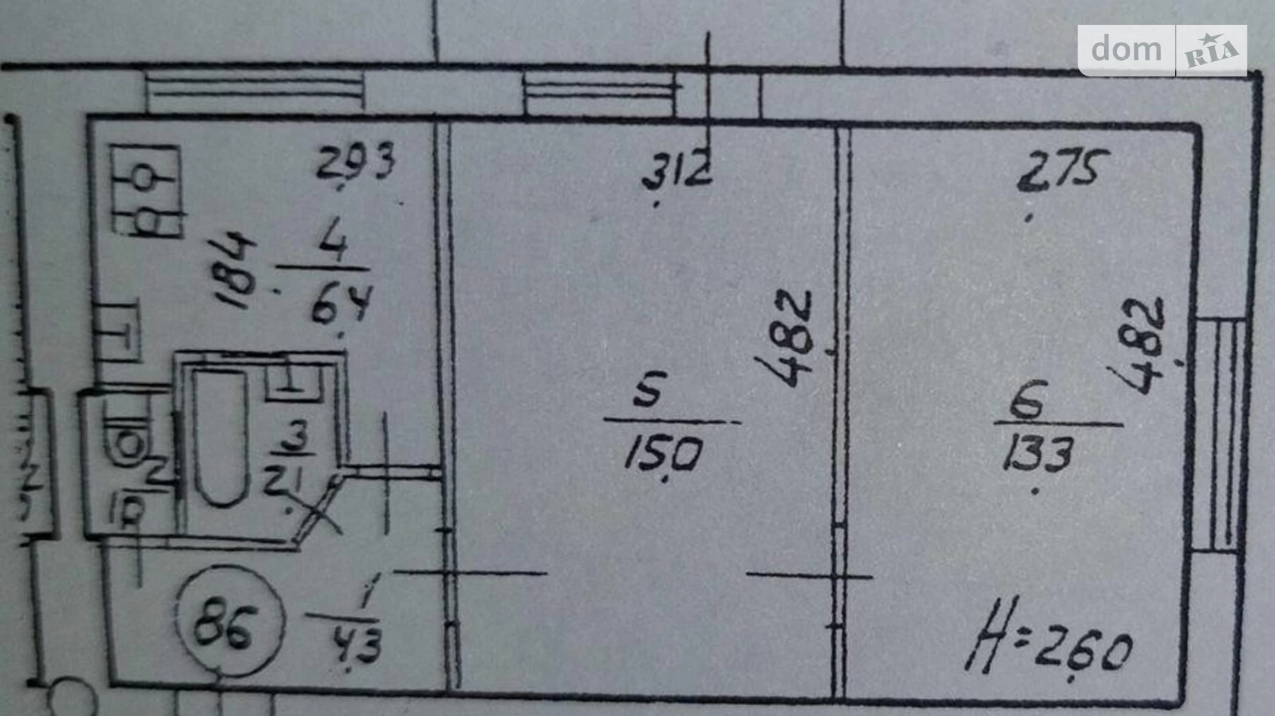 Продается 2-комнатная квартира 43 кв. м в Киеве, ул. Васильковская, 5/7 - фото 4