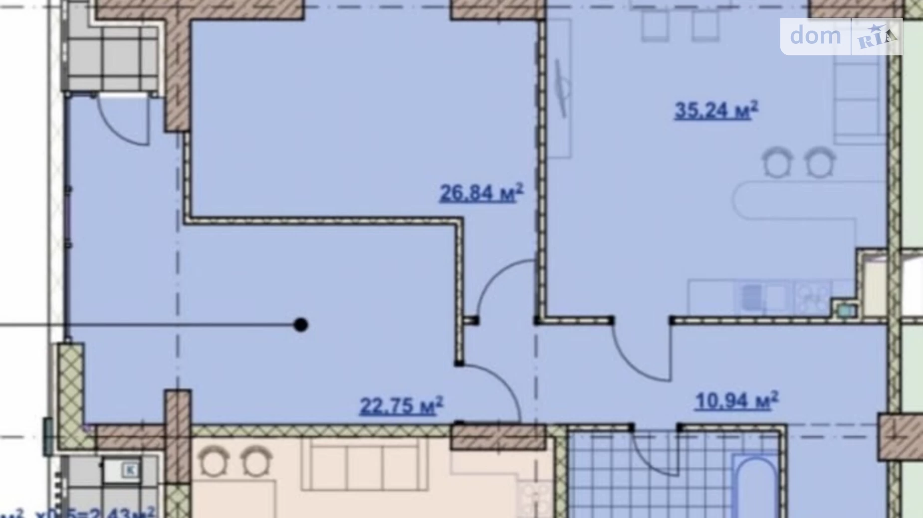 Продается 3-комнатная квартира 117 кв. м в Днепре, ул. Вернадского Владимира