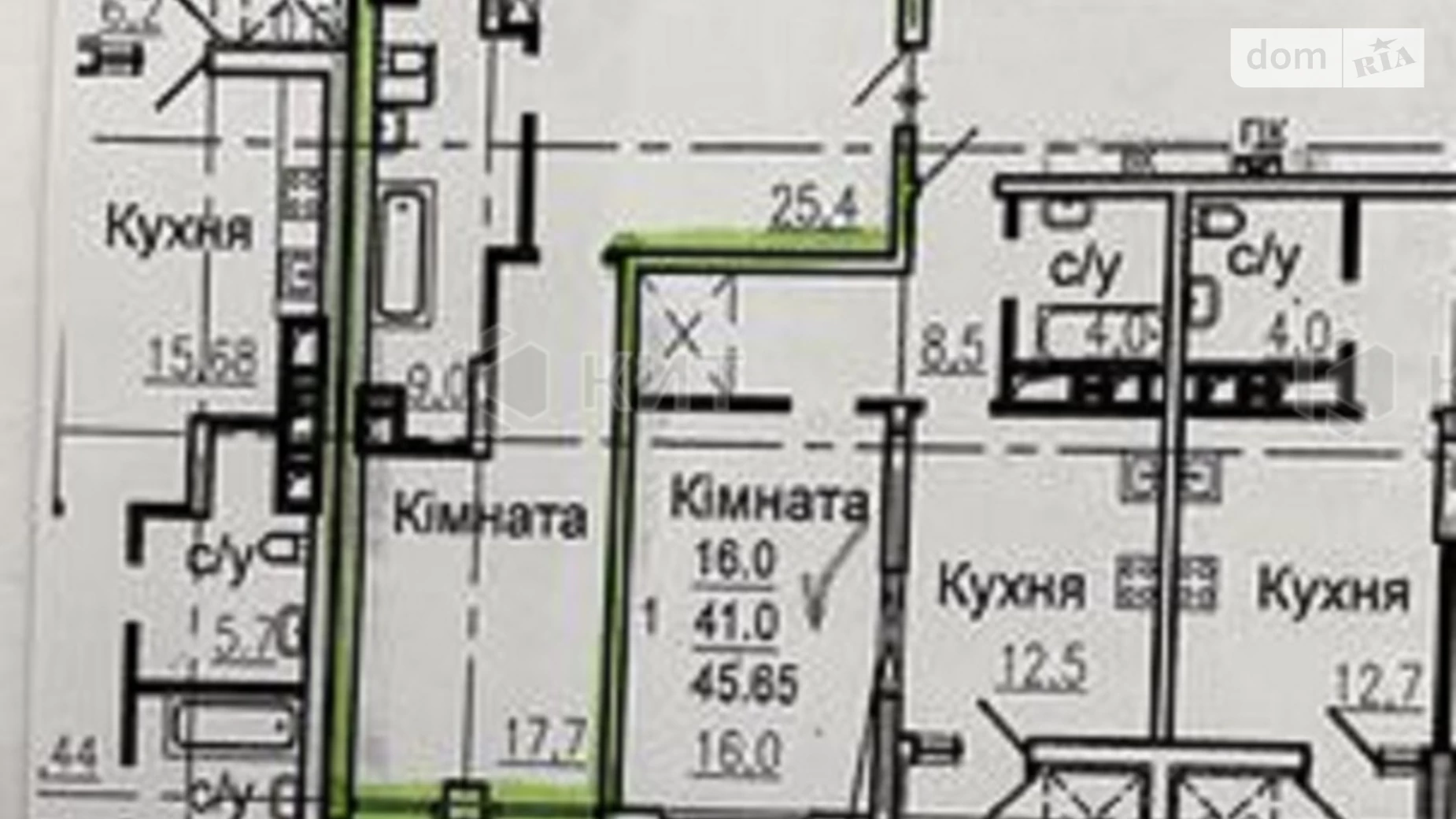 Продається 3-кімнатна квартира 112 кв. м у Харкові, вул. Авіаційна, 32