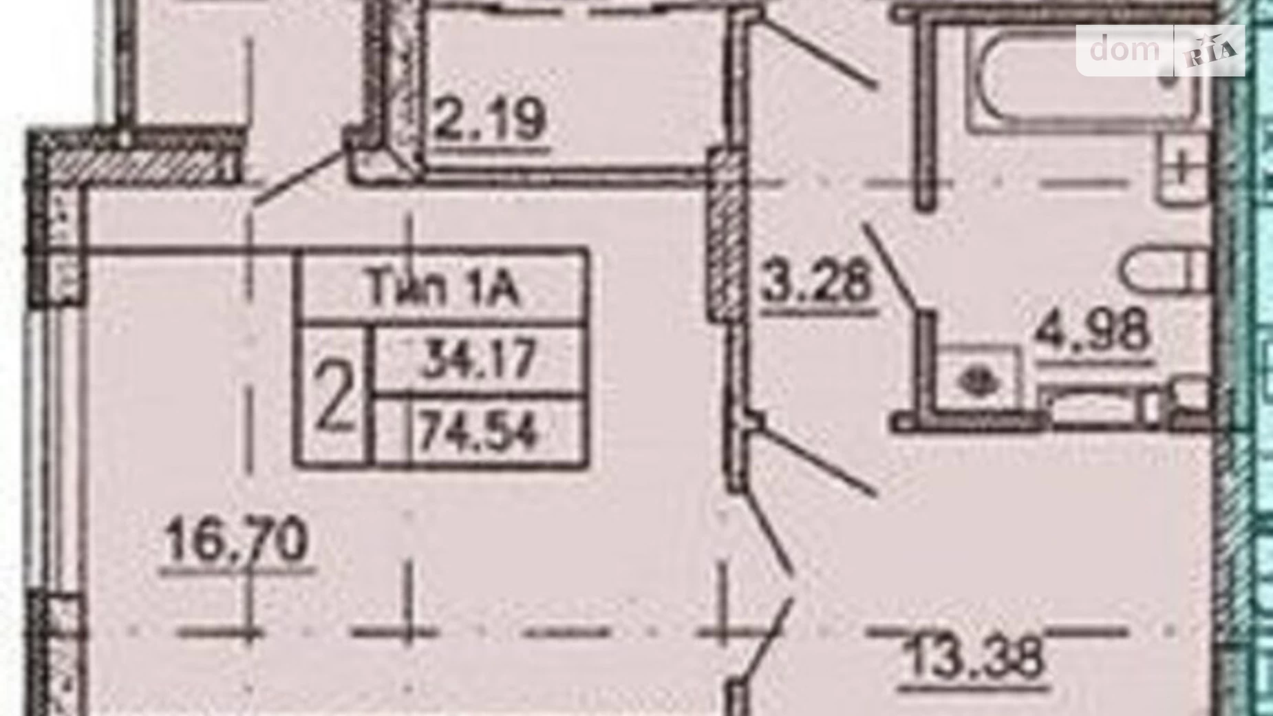 Продається 2-кімнатна квартира 75 кв. м у Києві, вул. Краківська, 27А