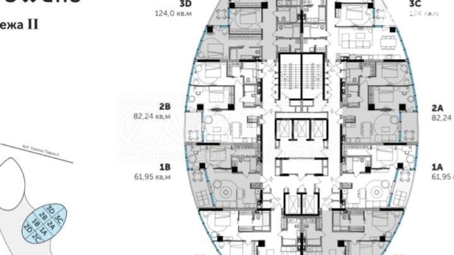 Продается 1-комнатная квартира 62 кв. м в Киеве, ул. Иоанна Павла II(Патриса Лумумбы), 12