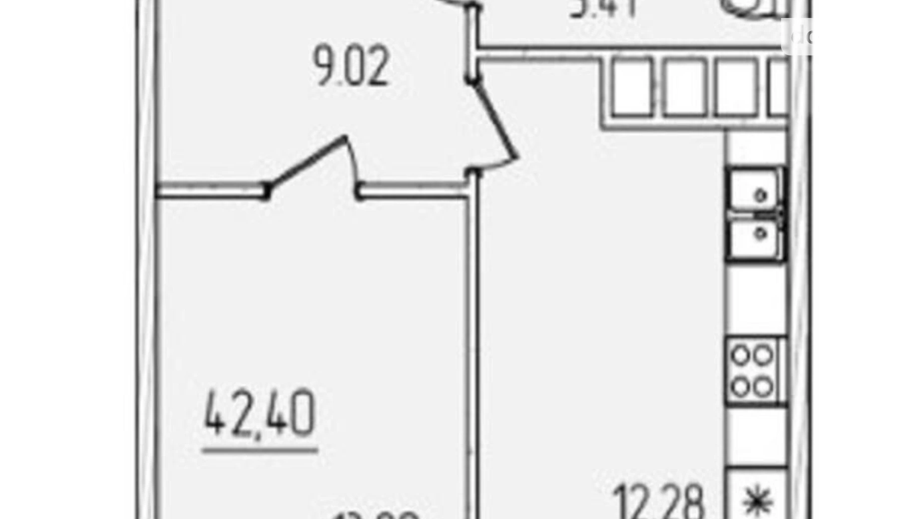 Продается 1-комнатная квартира 42 кв. м в Одессе, ул. Краснова, 2/3 - фото 3