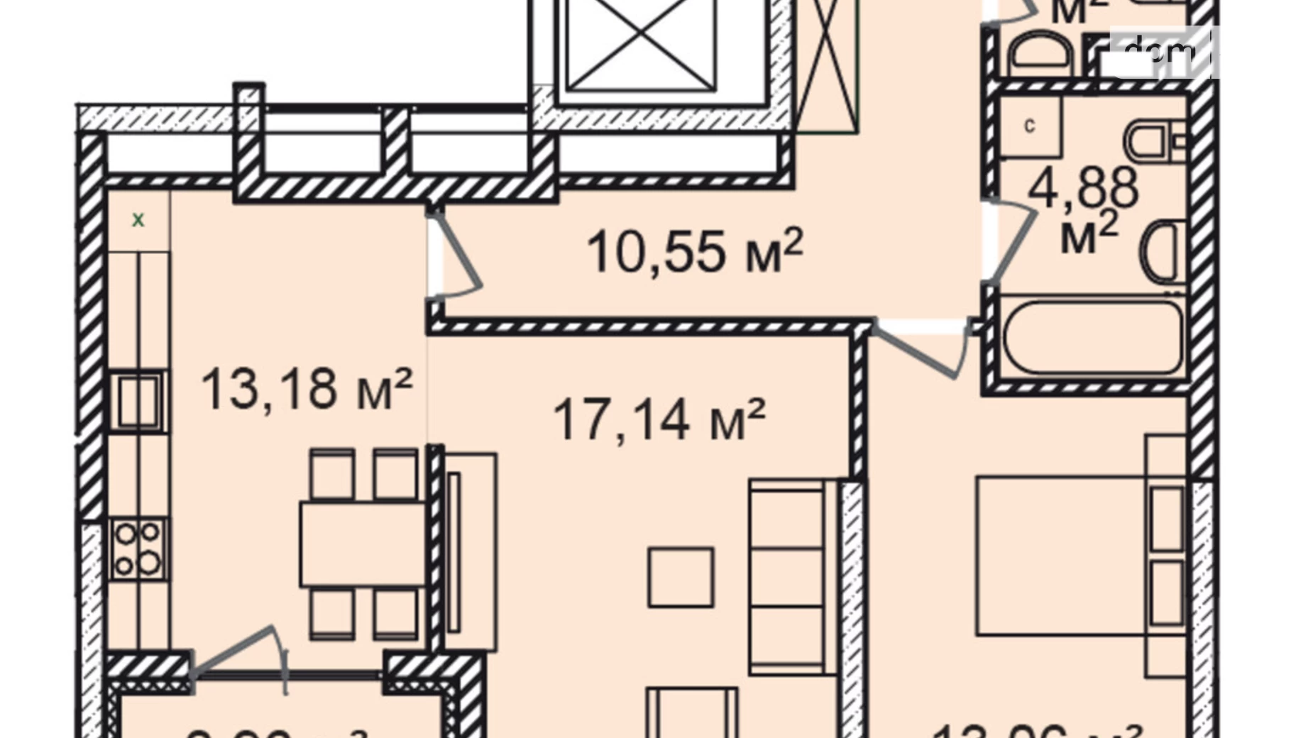 Продается 2-комнатная квартира 65.49 кв. м в Киеве, ул. Большая Васильковская, 102У - фото 2