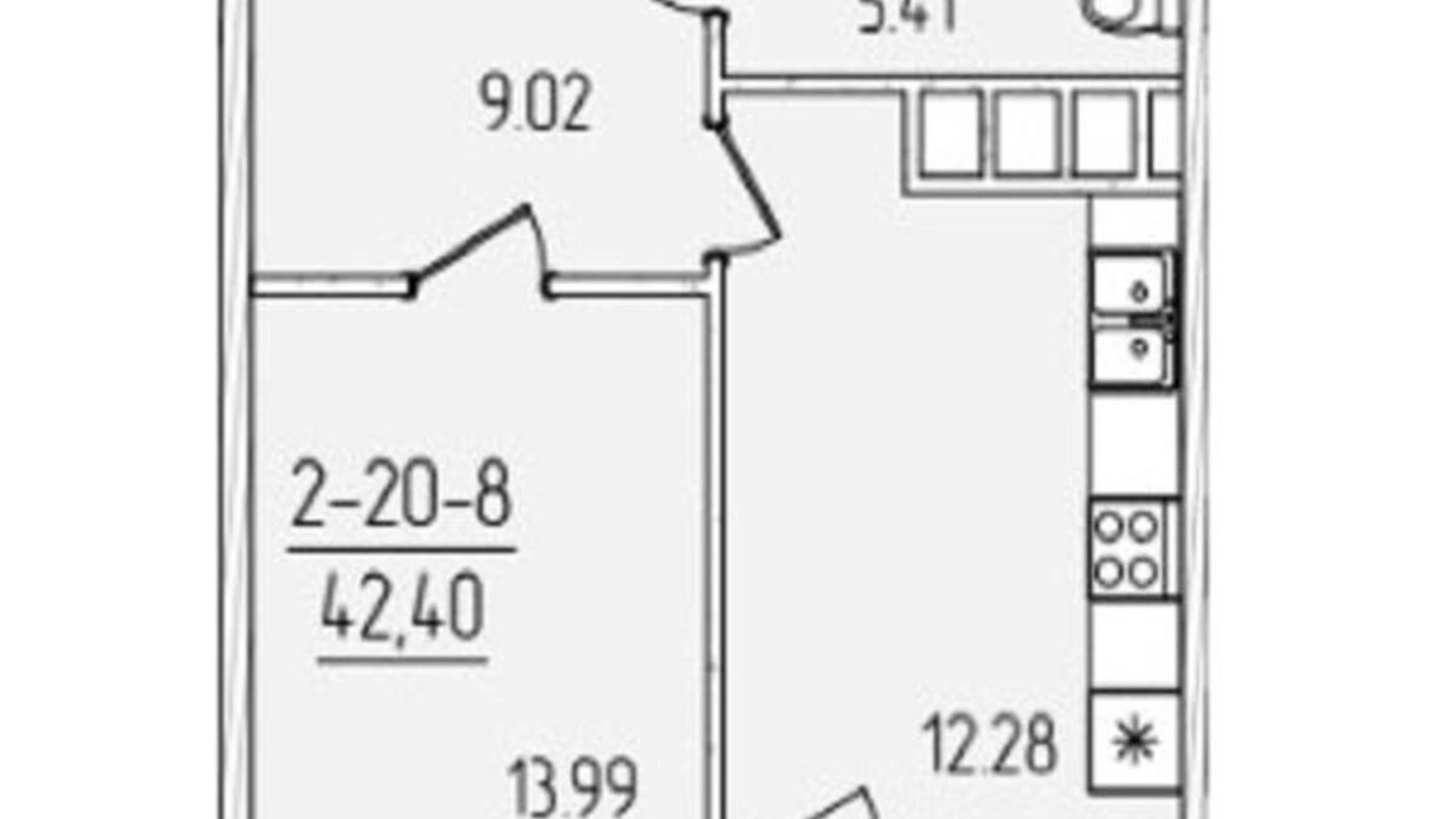 Продается 1-комнатная квартира 42 кв. м в Одессе, ул. Краснова, 3/2 - фото 3