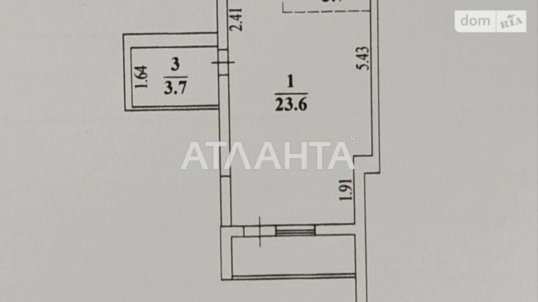Продается 1-комнатная квартира 34.6 кв. м в Одессе, Фонтанская дор., 153/18 - фото 2