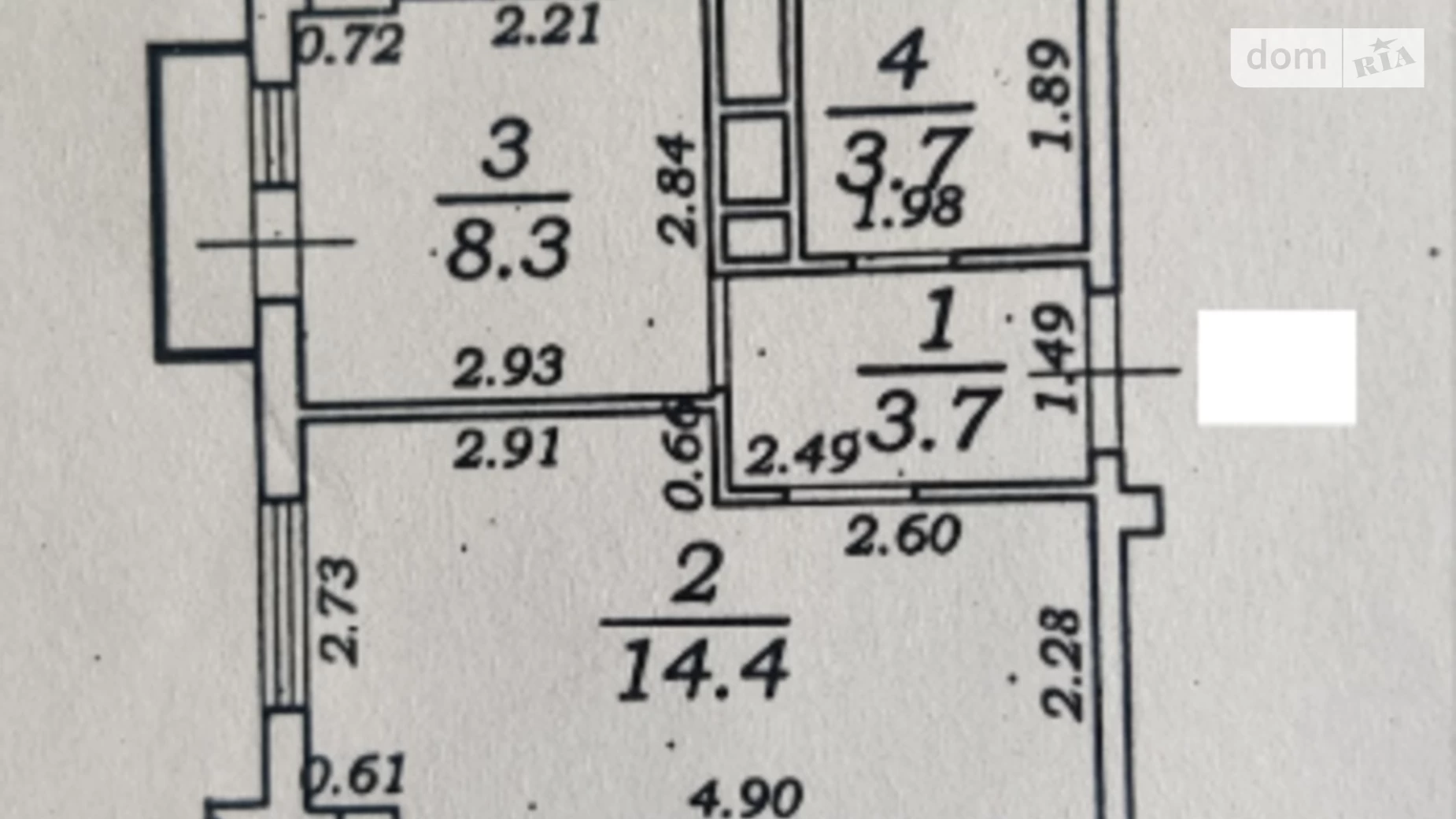 Продається 1-кімнатна квартира 31 кв. м у Одесі, вул. Перлинна, 3