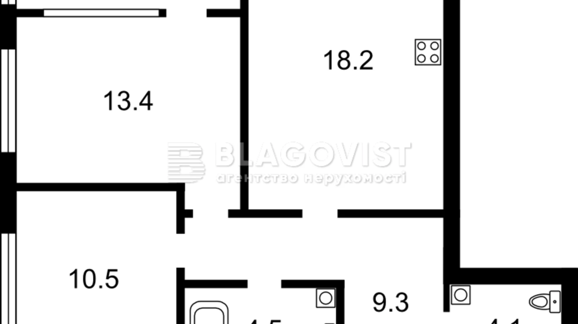 Продается 2-комнатная квартира 65 кв. м в Киеве, наб. Днепровская, 18 - фото 2