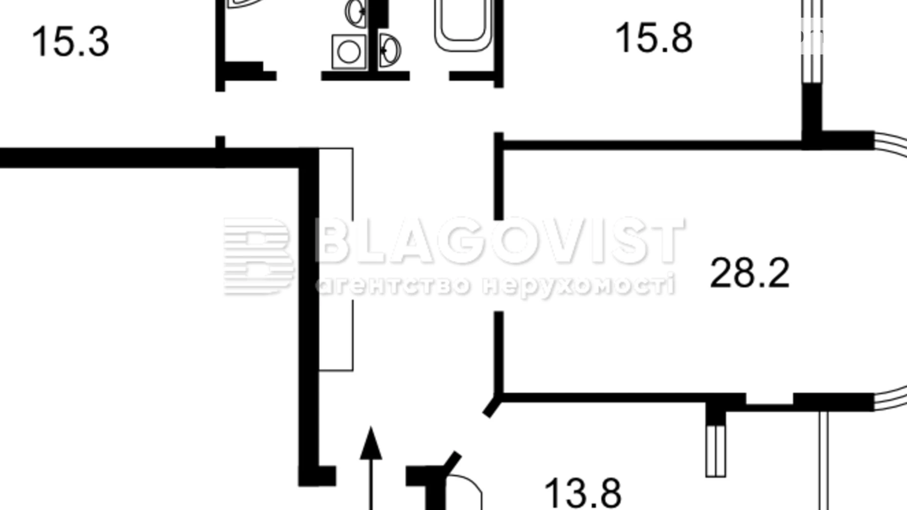 Продається 3-кімнатна квартира 105 кв. м у Києві, вул. Дмитрівська, 69