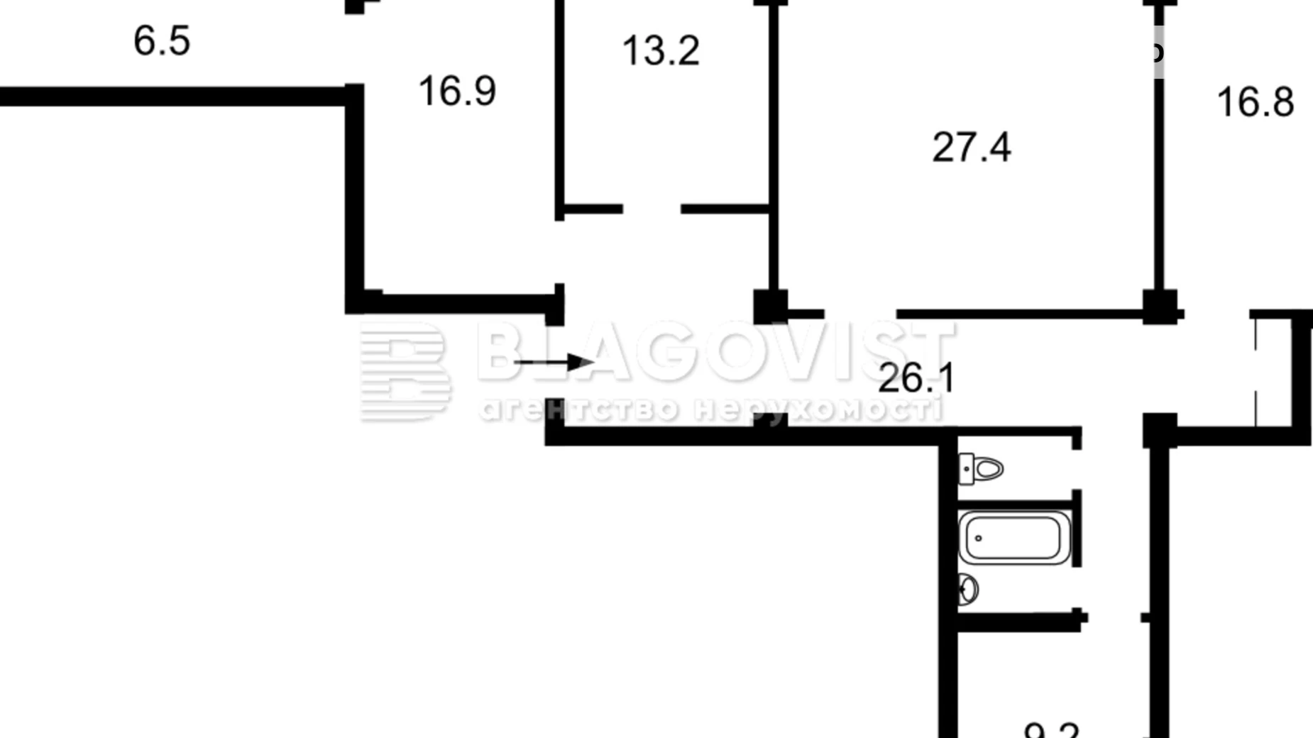 Продается 4-комнатная квартира 121 кв. м в Киеве, ул. Владимирская, 51/53 - фото 2