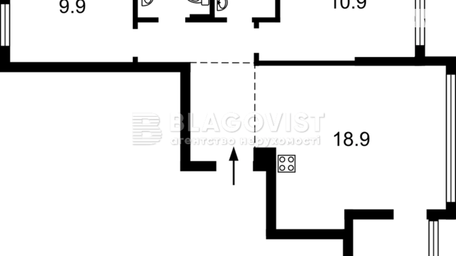 Продается 2-комнатная квартира 59 кв. м в Киеве, ул. Салютная, 2/2 - фото 2