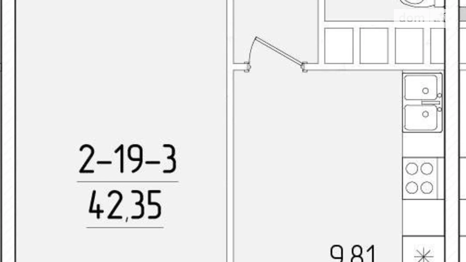 Продается 1-комнатная квартира 43 кв. м в Одессе, ул. Краснова, 3