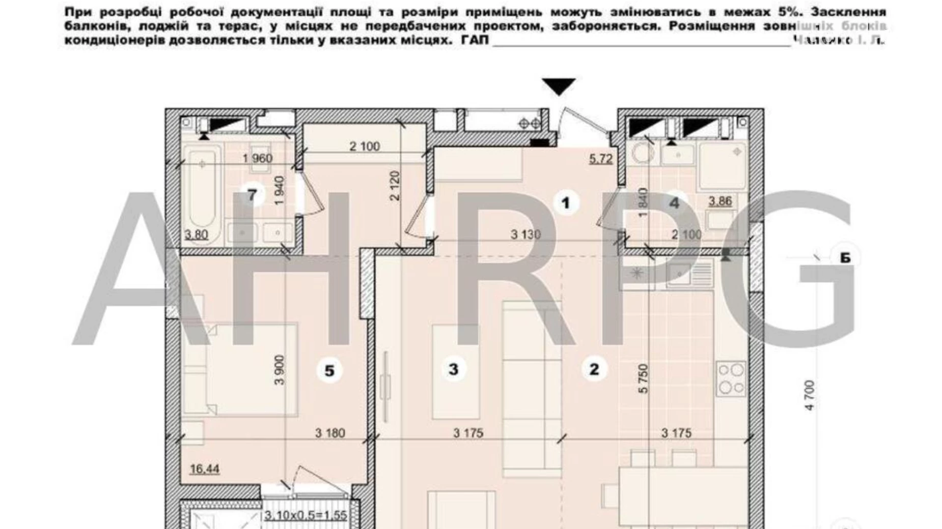 Продается 2-комнатная квартира 68 кв. м в Киеве, ул. Никольско-Слободская, 101Ш - фото 5