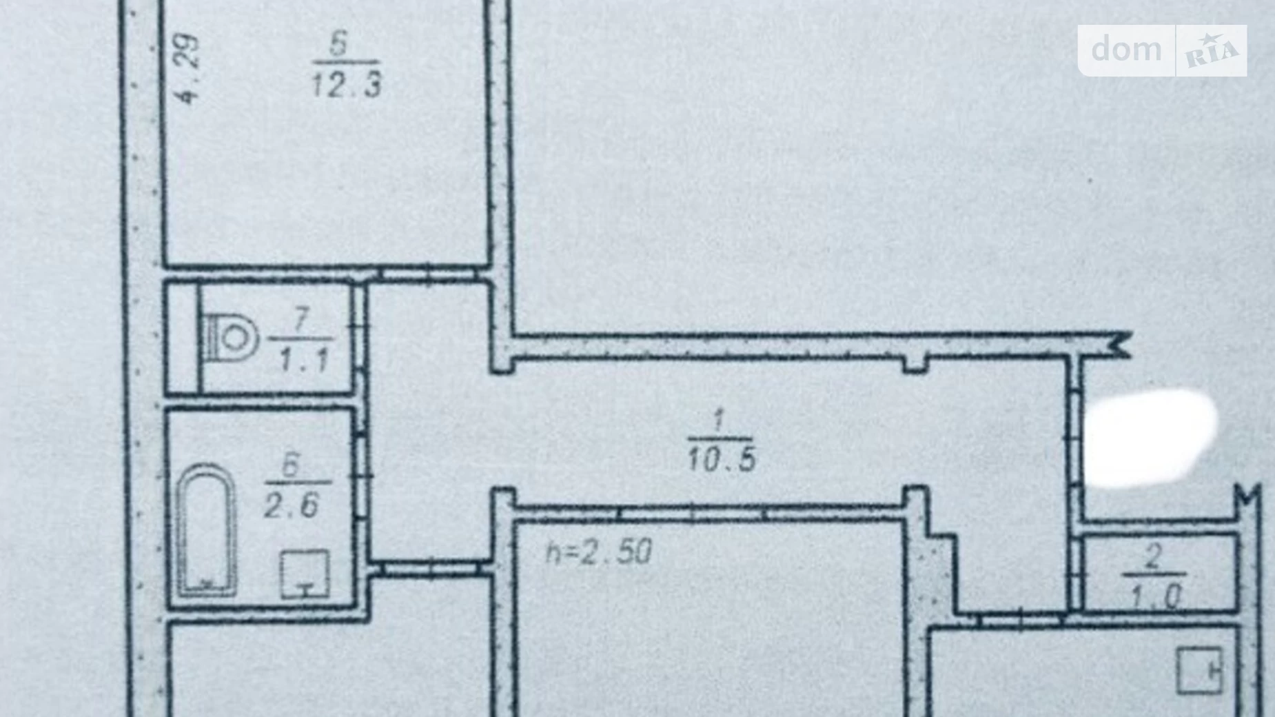 Продается 3-комнатная квартира 64 кв. м в Хмельницком, ул. Прибугская